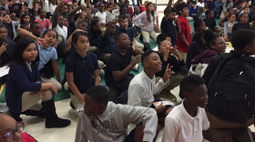 Students at Oakdale Elementary School in 2019, before the coronavirus sent students into remote learning.