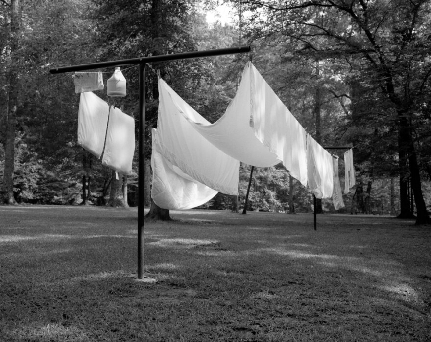 <em>Clothesline</em>, from Hamrick's series "Hideaway" — which is the name his father gave to their Georgia home.