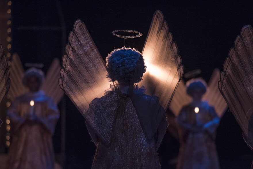 The angels in The Louisville Ballet's Nutcracker