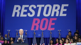 President Joe Biden speaks about abortion access during a Democratic National Committee event, Tuesday, Oct. 18, 2022, at the Howard Theatre in Washington.
