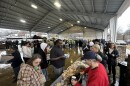 Community members receive hot meals at the Oxford Community Market on Feb. 3. That Tuesday would have been OXCM's first farmers' market of the 2026 season, but it became a place for the community to additionally get a warm meal and other resources.