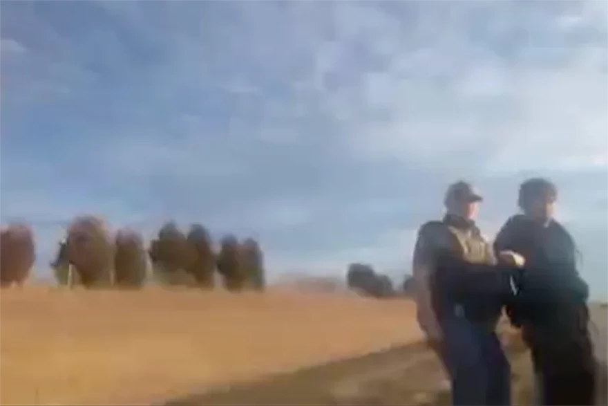 Screenshot from video taken during Juan’s detention.