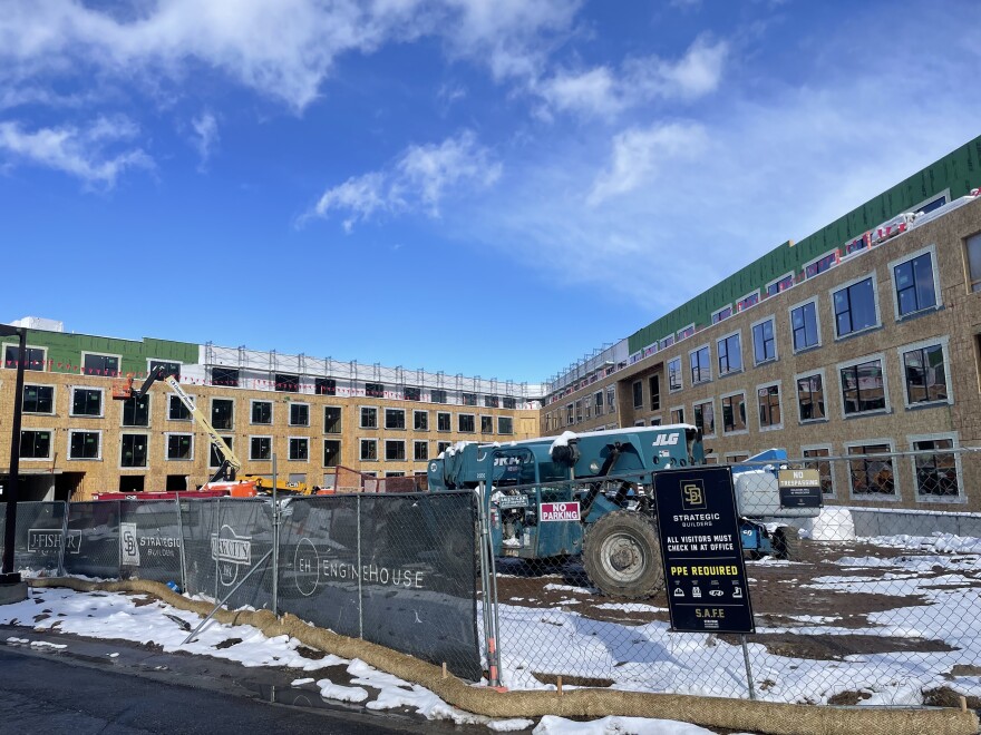 The Engine House project under construction on Homestake Road.