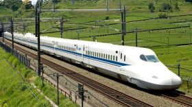 The Japanese Shinkansen is a high-speed train used by JR Central in Japan. A private company is planning to build a rail line between Dallas and Houston using the same trains.  