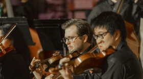 Members of the UMKC Conservatory Orchestra performing at the 2024 Crescendo