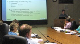 Fort Worth's Air Quality Study Committee getting briefed on ERG's Air Quality Report.