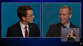 1st Congressional District candidates Riley Owen and Ben McAdams debate on Tuesday, Sept. 29, 2026.