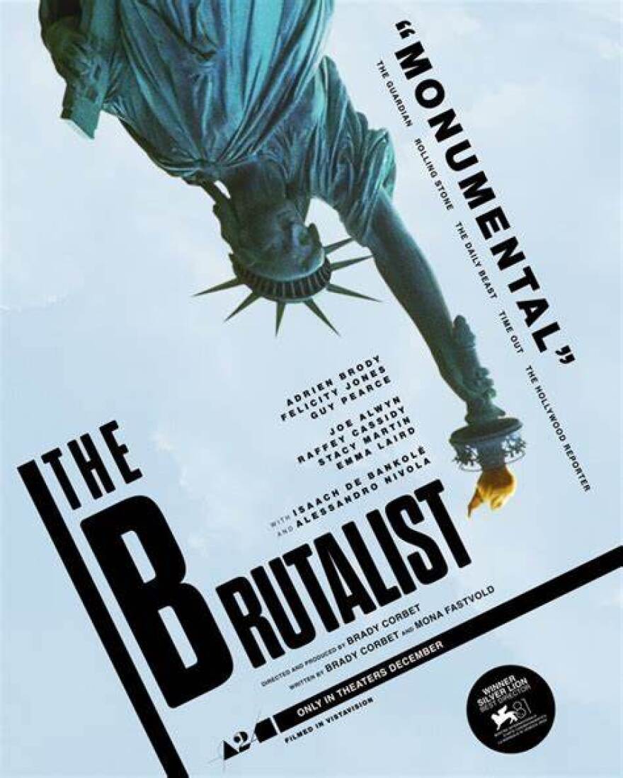 Movie poster for The Brutalist