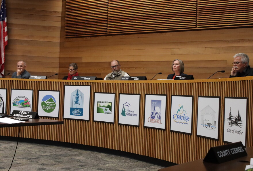 The Board of Lane County Commissioners, Oct. 20, 2026.