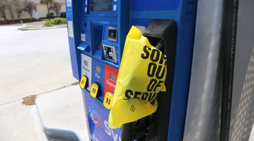 Charleston area gas station runs out of fuel