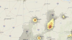 This map shows areas where particle pollution — also known as soot — is higher than the national average. Soot comes from things like cars, factories, and coal plants.