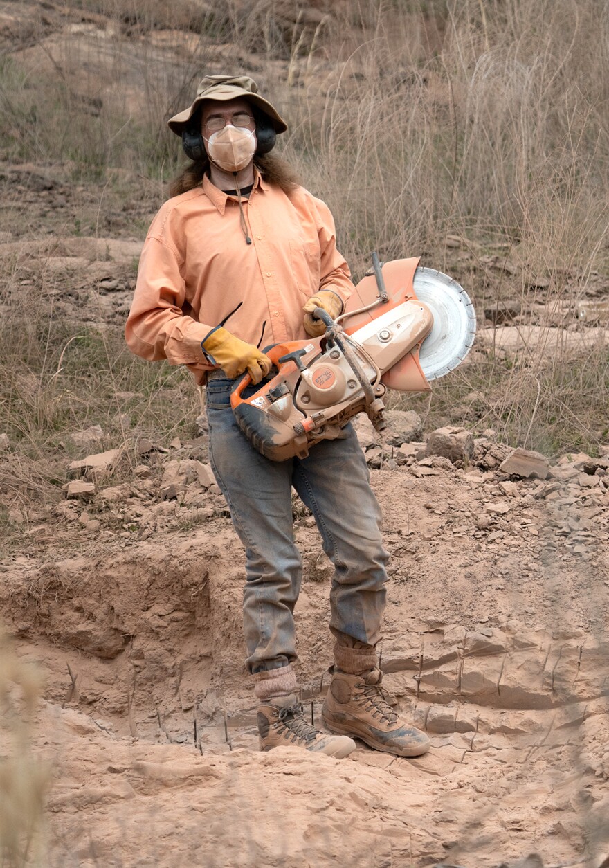 Christian Kammerer is the Research Curator of Paleontology at the North Carolina Museum of Natural Sciences, and he spent last week digging around eastern North Carolina to gather prehistoric fossils for the museum’s collection.