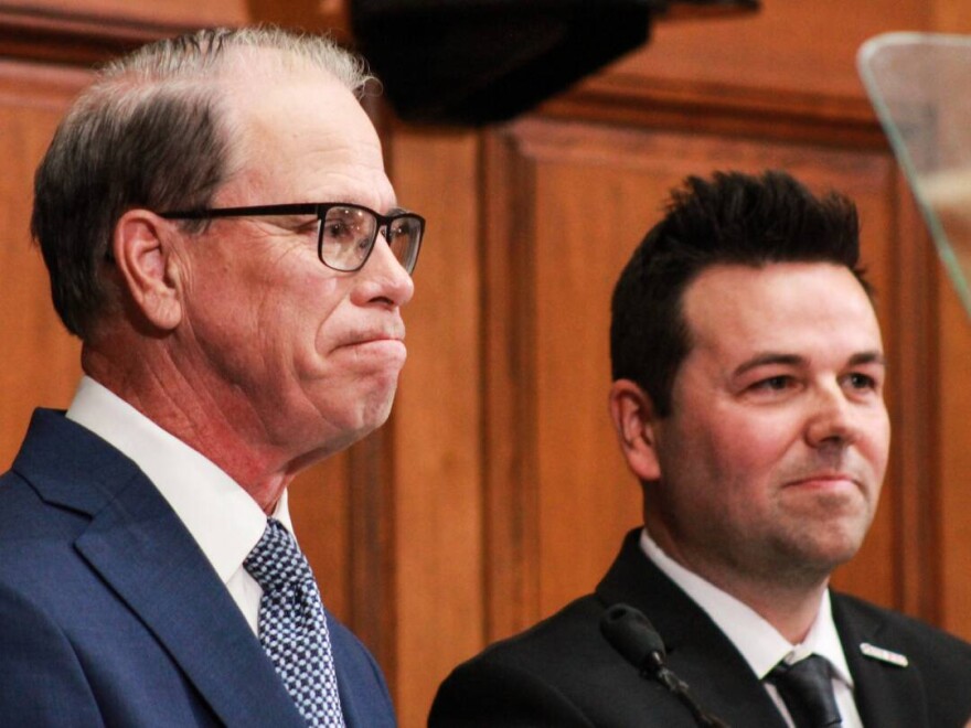 Gov. Mike Braun said Lt. Gov. Micah Beckwith created headlines for the wrong reasons with his comments about the Three-Fifths Compromise.