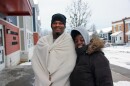 Kendrick and Mary Jordan pose for a photo outside the Nathaniel Rivers Place apartments, one of ten housing communities in St. Louis operated by Gateway Housing First. The group is part of a "continuum of care" program. The group's leaders say that recent federal funding cuts to the program will put hundreds of St. Louisans at risk for homelessness.