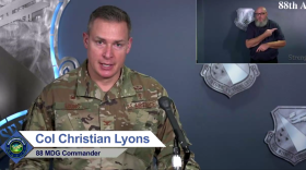 Colonel Christian Lyons, the Commander of Wright-Patterson’s Medical Center.