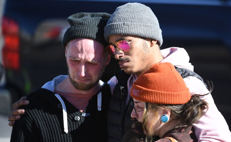 Mourners gather near Club Q