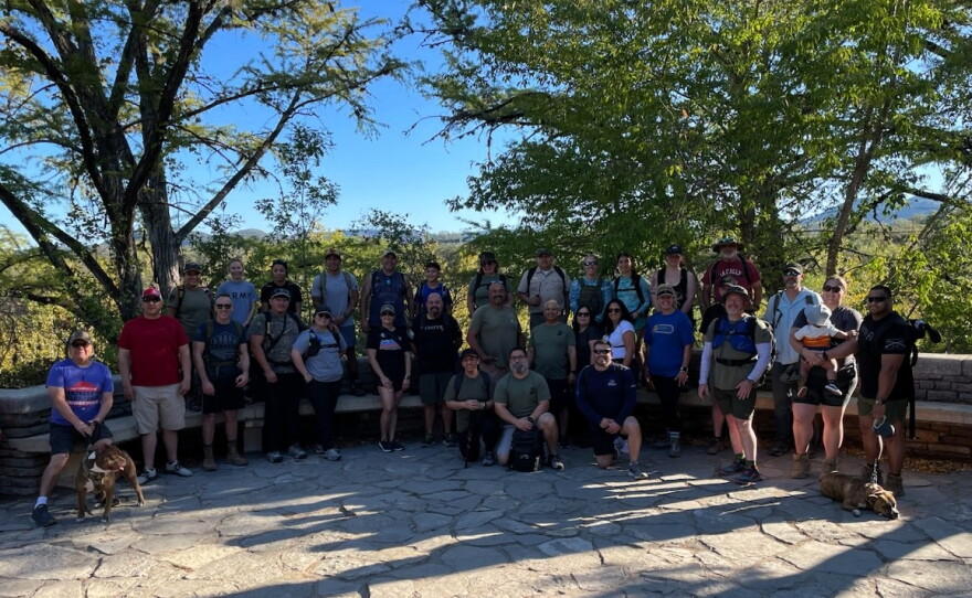 Ruck hike participants