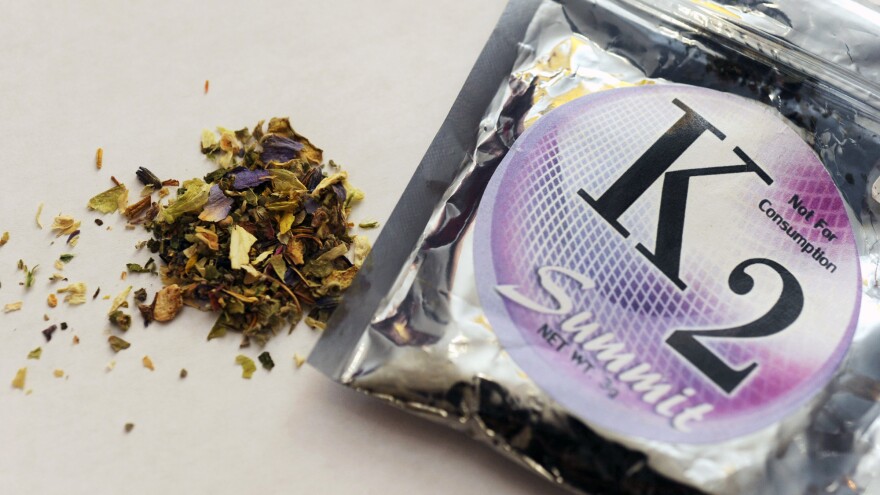 Dried plants dosed with psychoactive chemicals is marketed as K2 or spice.