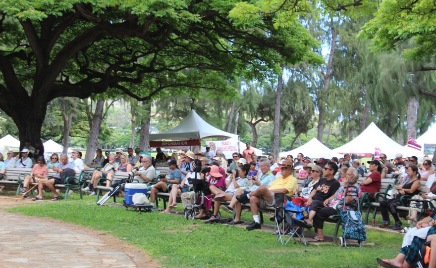 A mix of both visitors and local residents attended the festival at Kapʻ