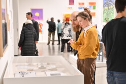 RECEPTION: Your Collection: Faculty Remix Exhibition at the Jordan Schnitzer Museum of Art on the Pullman campus of Washington State University, Thursday, January 16, 2025.