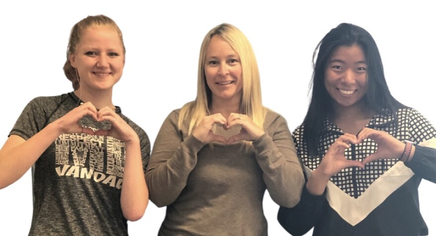 Left to right: Mckeely Meske, Jennifer Andrew Caple and Jaeda Moyer