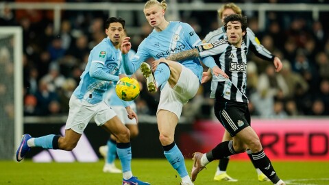 Soccer players in action