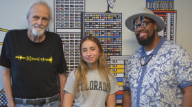 (From L to R): Poets Bob Reitman, Jodie Jasim and Bryon Cherry