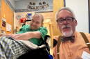 Edward Hollembaek (left) in his room at Monroe Community Hospital in June. He was one of the 1966 picketers. Bruce Darling (right) speaks at Center for Disability Rights, where he is president of the organization.