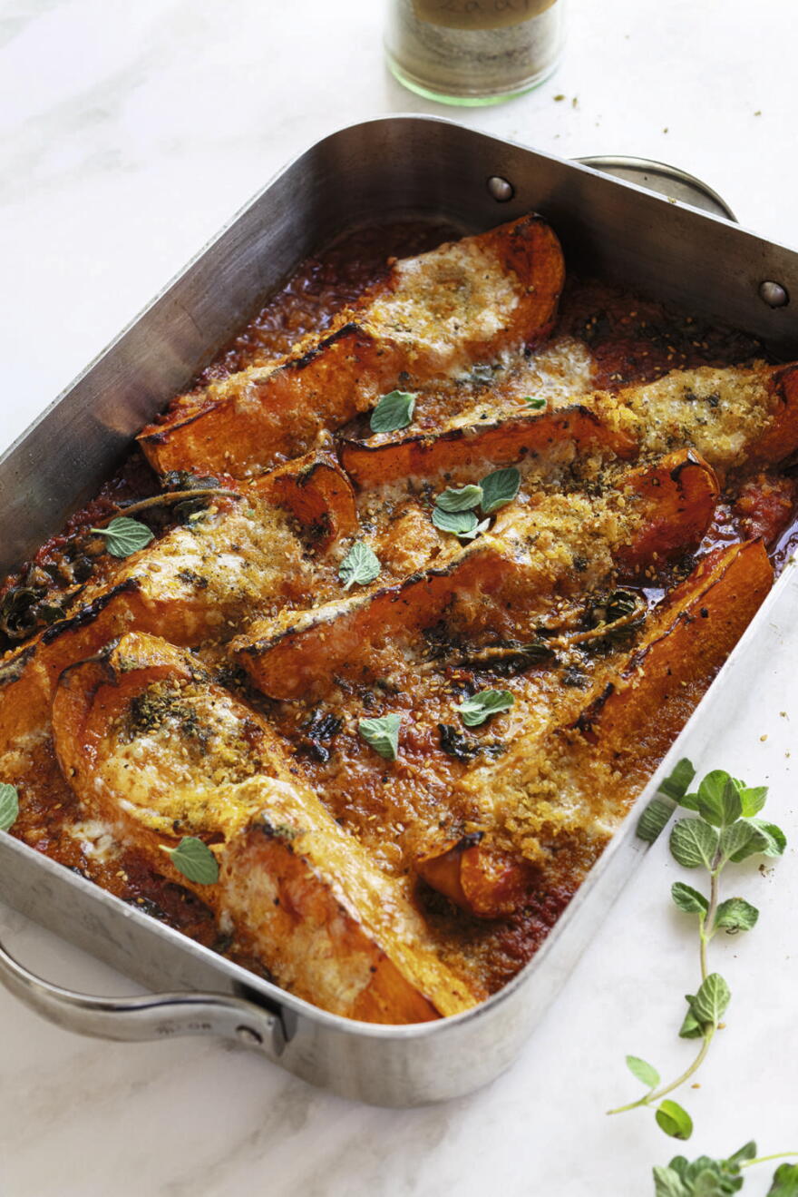Butternut “parmigiana.” (Courtesy of Penguin Random House) 