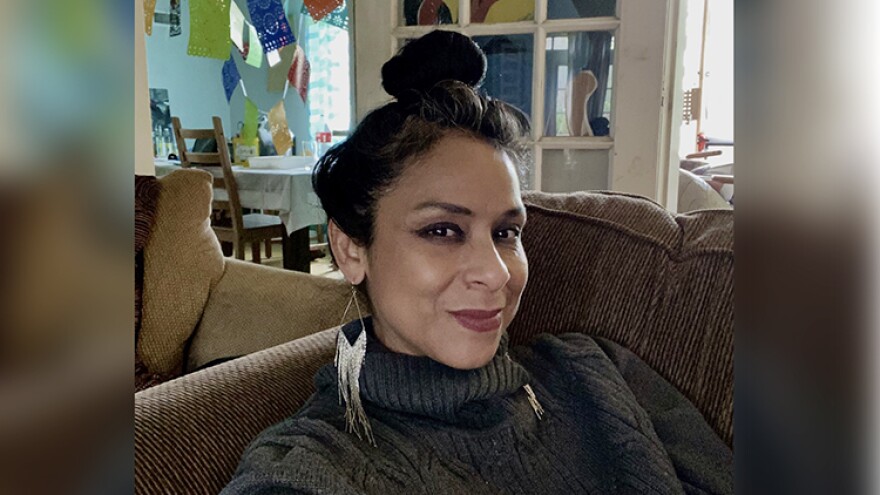 Artist Beatriz Vasquez uses an ancient method of paper cutting called Papel Picado to create her art.