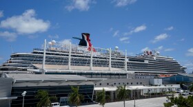 FILE - Carnival Cruise Line's Carnival Horizon cruise ship