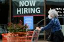 Hiring sign for sales professionals is displayed at a store, in Vernon Hills, Ill., Wednesday, April 15, 2026. (Nam Y. Huh/AP)