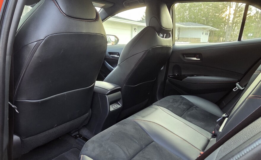 2026 Toyota Corolla Hatchback FX rear seat