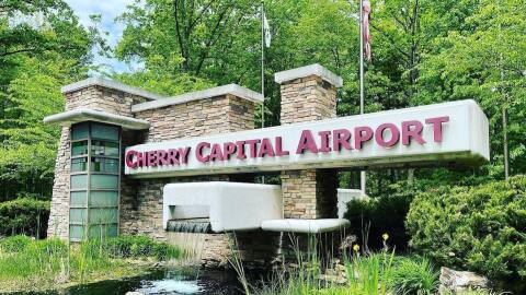 Traverse City's Cherry Captial Airport entrance.