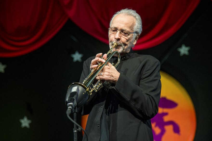 Herb Alpert performs at the New Orleans Jazz and Heritage Festival on Thursday, May 4, 2017, in New Orleans.