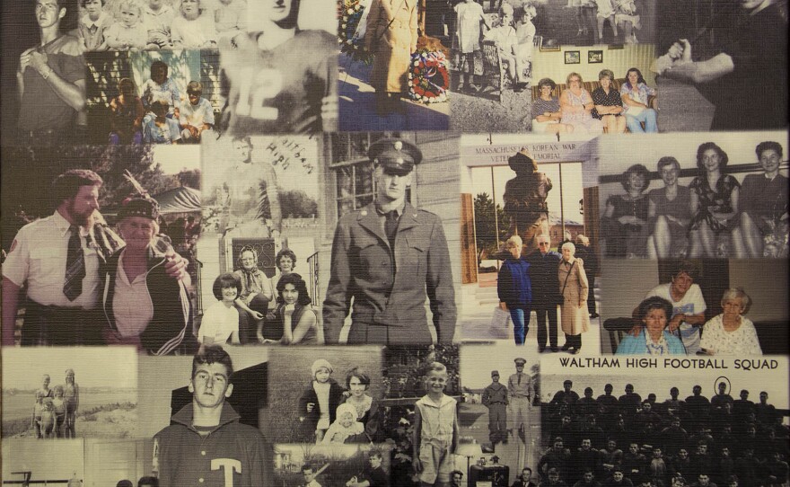 A photo collage of family photos featuring Robert Dakin created by David Cline.