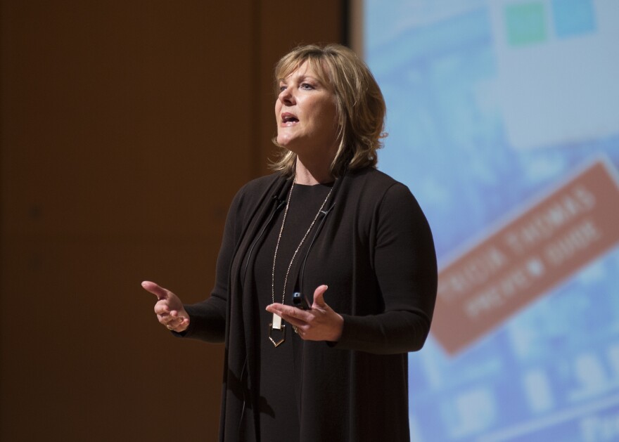 Tricia Griffith speaks at ISU