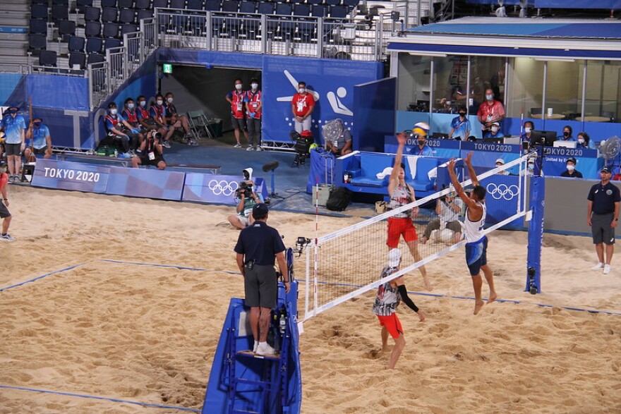 KSL reporter Shara Park said it was “heartbreaking” to see all the empty seats in the volleyball stadium where she watched Utah athlete Jake Gibb play.