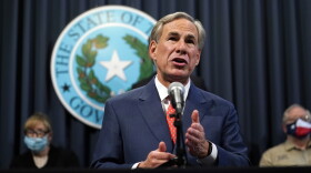 Texas Gov. Greg Abbott speaks during a news conference where he provided an update to Texas' response to COVID-19, Thursday, Sept. 17, 2020, in Austin, Texas. 