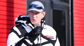 Jim Crown, whose family owns Aspen Skiing Co. with Jim as the managing partner, talks on Friday, Feb. 17, 2023, during the official ribbon cutting for Buttermilk Ski Area's all-new base area.