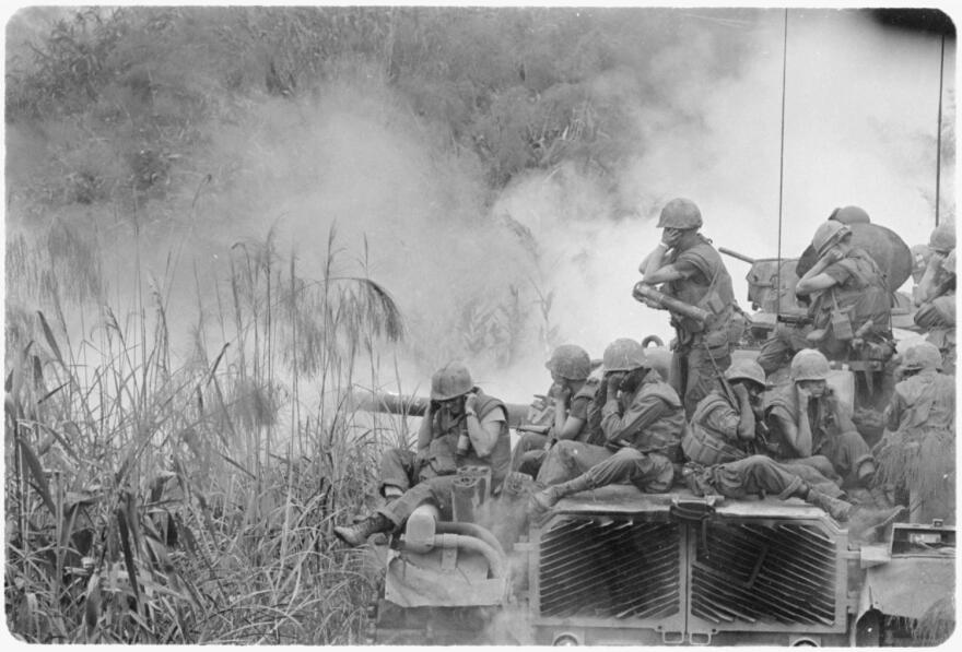 U.S. Marines in Vietnam in April 1968.
