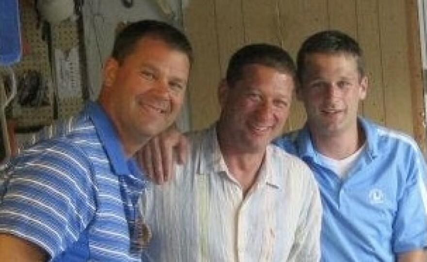 Jamie Seitz with his brother Denny and nephew Denny Seitz.