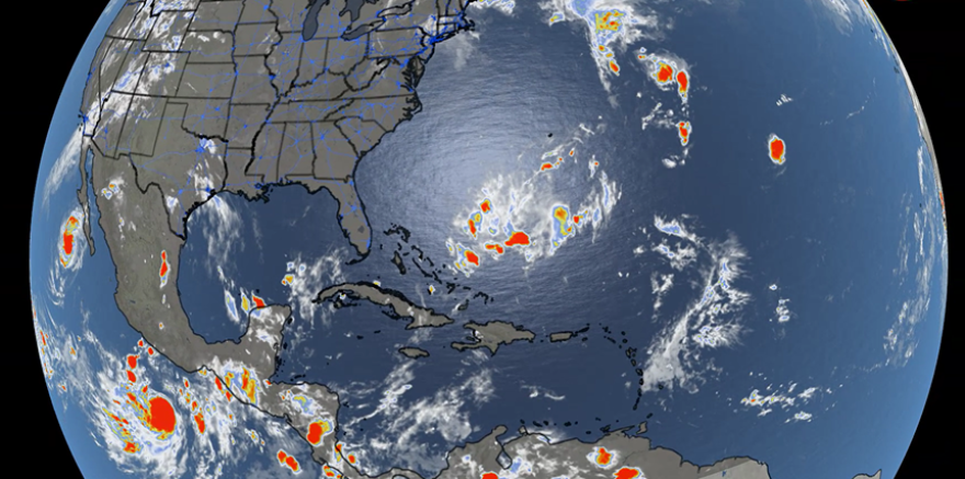 Satellite photo across the Atlantic basin on Sept. 28, 2026.