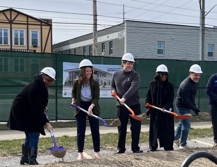Groundbreaking for the new Damien Center on the Near Eastside.