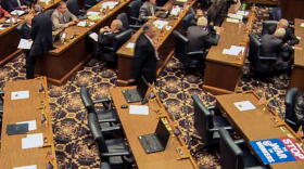 Indiana House Democrats walked out of the Statehouse and headed to Illinois in the middle of session, halting all legislative business for more than a month in 2011.