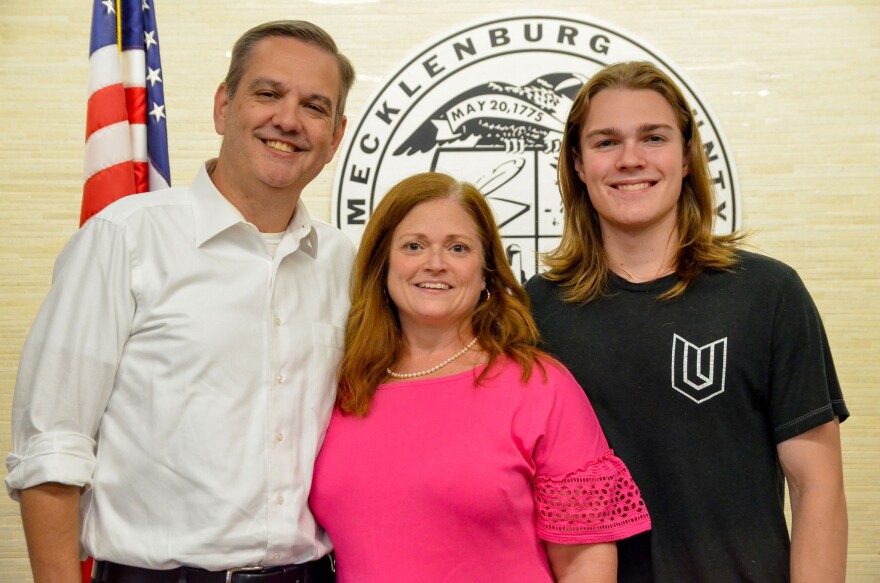 Christy Clark (middle), candidate for Huntersville Mayor