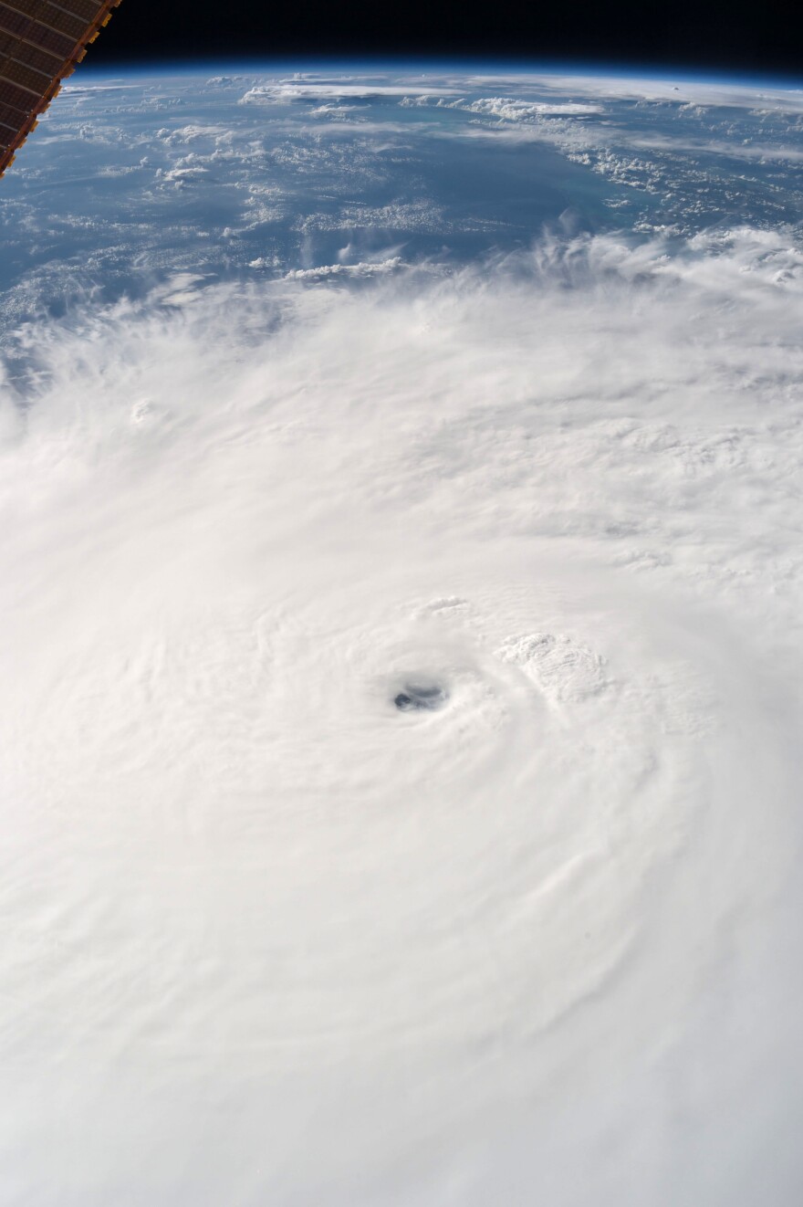 Hurricane Matthew as seen from the International Space Station on Oct. 3