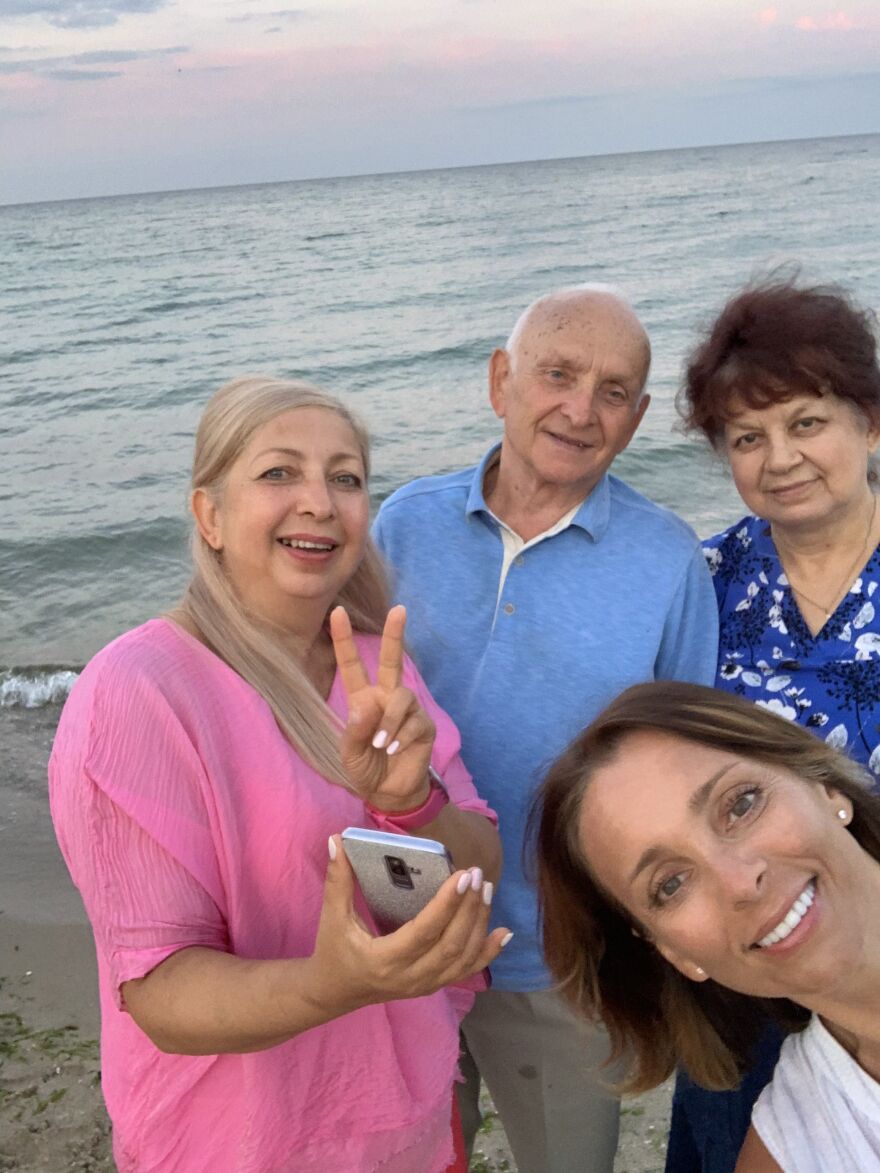 Laura Safonova and family 