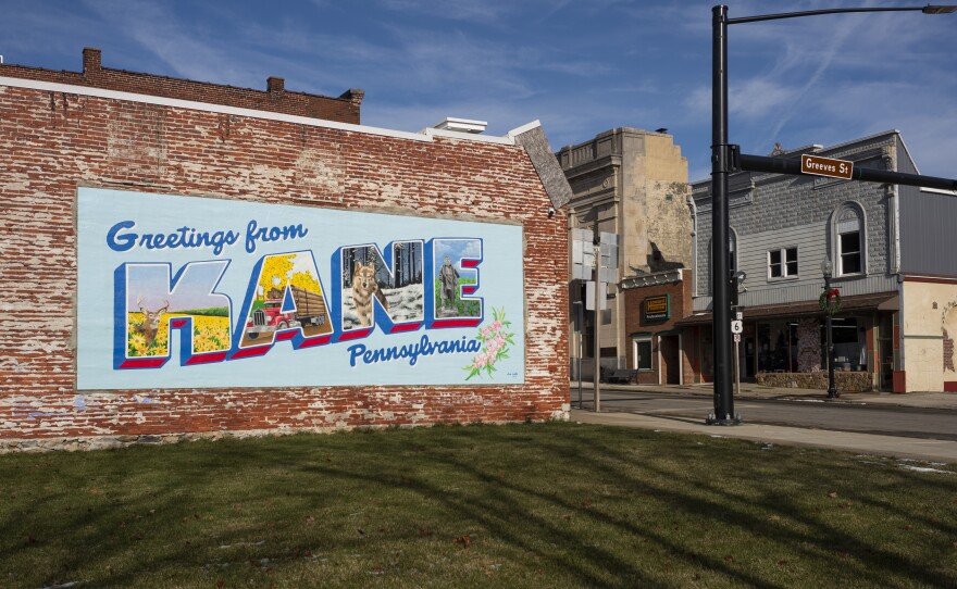 A mural in Kane, Pennsylvania (Nate Smallwood / For Spotlight PA)