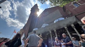 On Tuesday, July 15, 2025, community members gathered in front of the Old Town Hall in Easthampton, Mass. for a groundbreaking. Organizers were marking the start of "Phase II" of a transformation project that's been converting the former home of municipal offices on Main Street into a cultural hub.